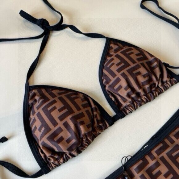 Fendi Monogram Printed Two-Piece Bikini Set - Picture 7 of 8